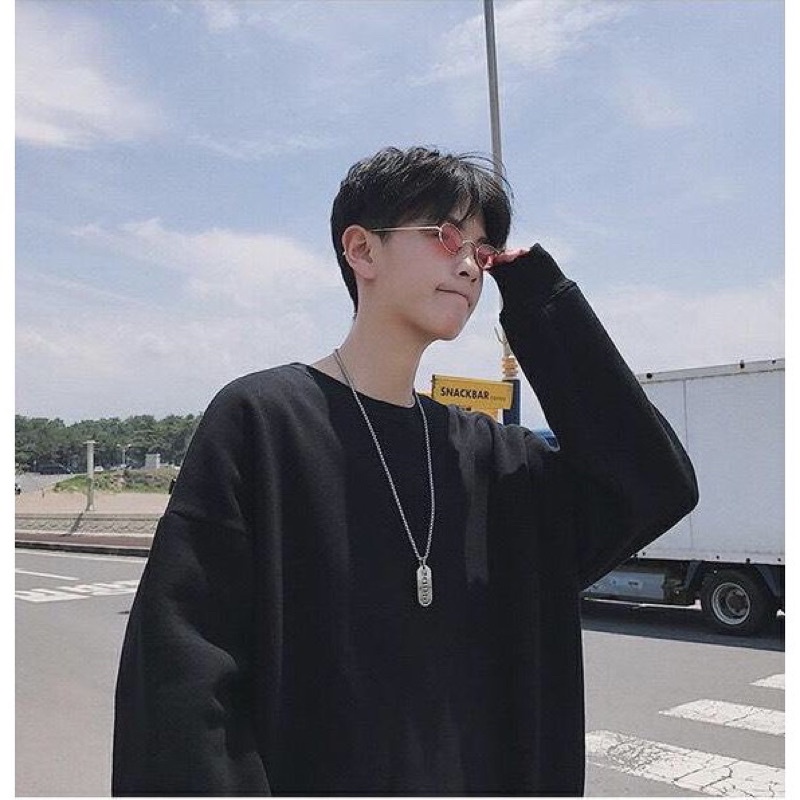 Áo sweater GẤU 194 vải nỉ thu đông co dãn, dày dặn mềm mịn form rộng phong cách Unisex full màu - Trơn SW