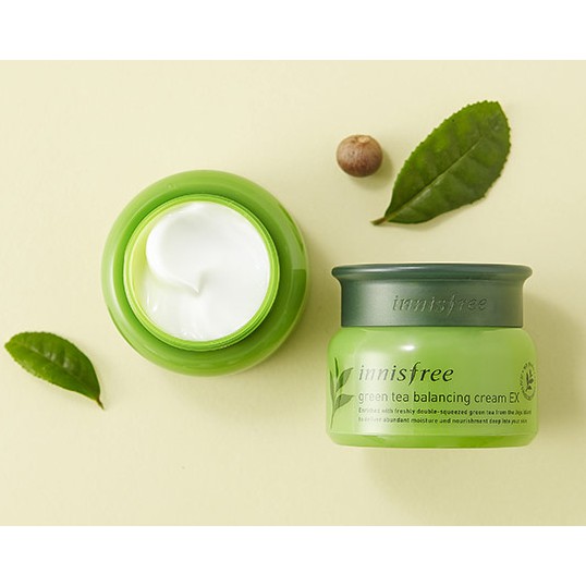 Innisfree Green Tea Balancing Cream EX 50ml [sunflower1968] // Sản xuất tại Hàn Quốc, kem chống lão hóa chống nhăn