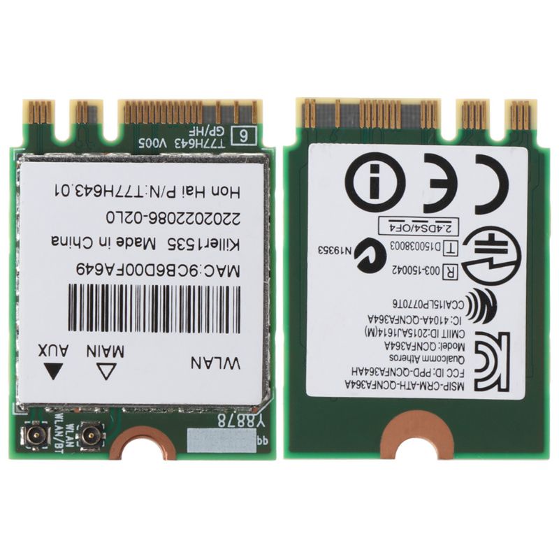 Thẻ Chuyển Đổi WiFi AC 867Mbps 4 1 Không Dây 1525 N1525 NGFF