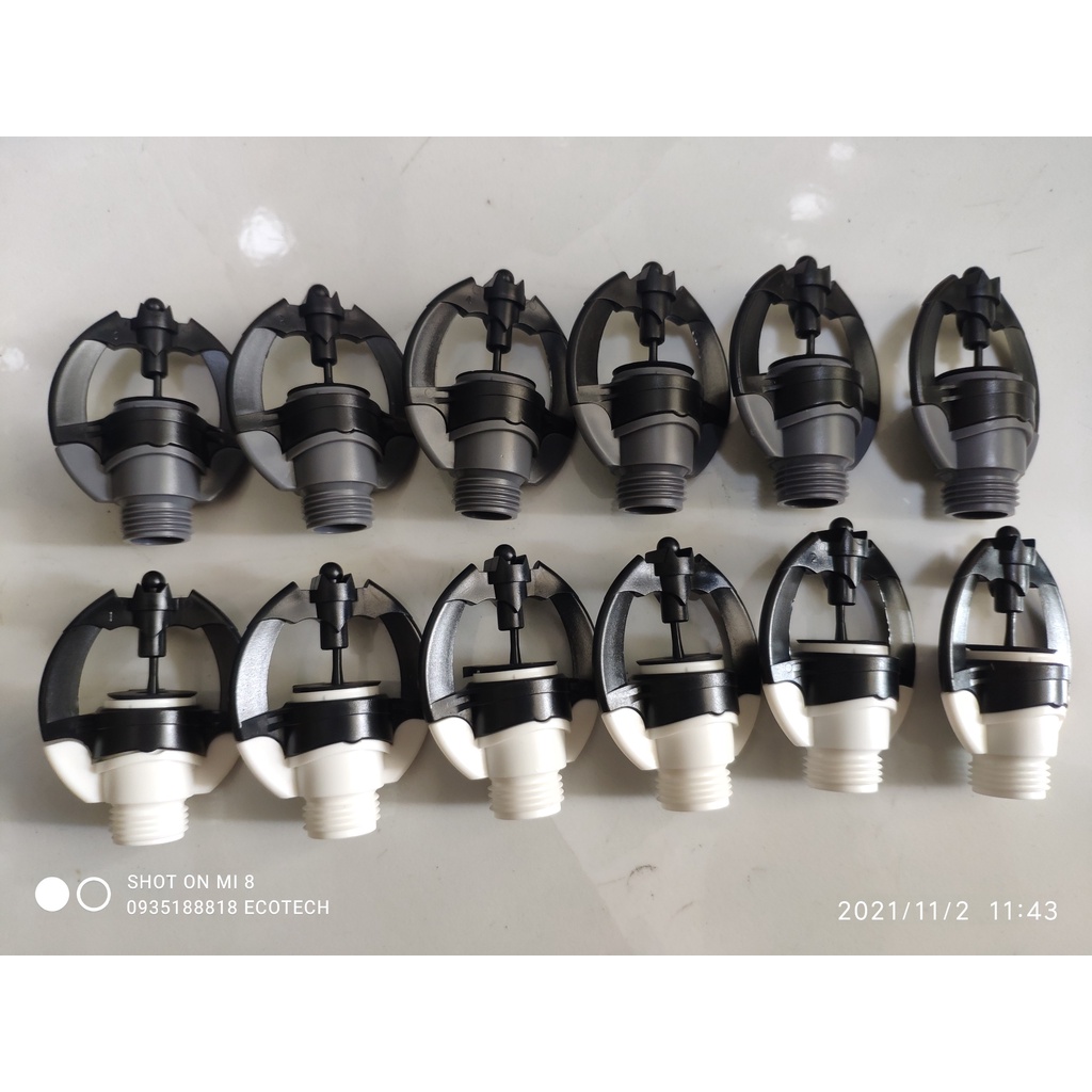Béc tưới phun mưa SD9000 không bù áp-30-60-90l/h điều chỉnh bán kính, chống côn trùng