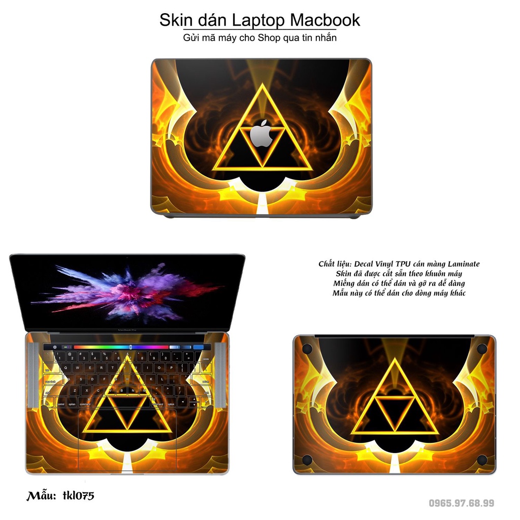 Skin dán Macbook mẫu thiết kế (đã cắt sẵn, inbox mã máy cho shop)