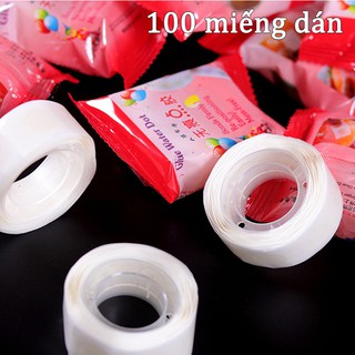 Cuộn 100 miếng băng dính bóng trang trí
