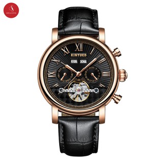 Đồng hồ cơ nam KINYUED JYD-J022 cao cấp 42mm (Mặt đen vàng/ đen bạc/ trắng vàng) + Tặng hộp đựng đồng hồ thời trang