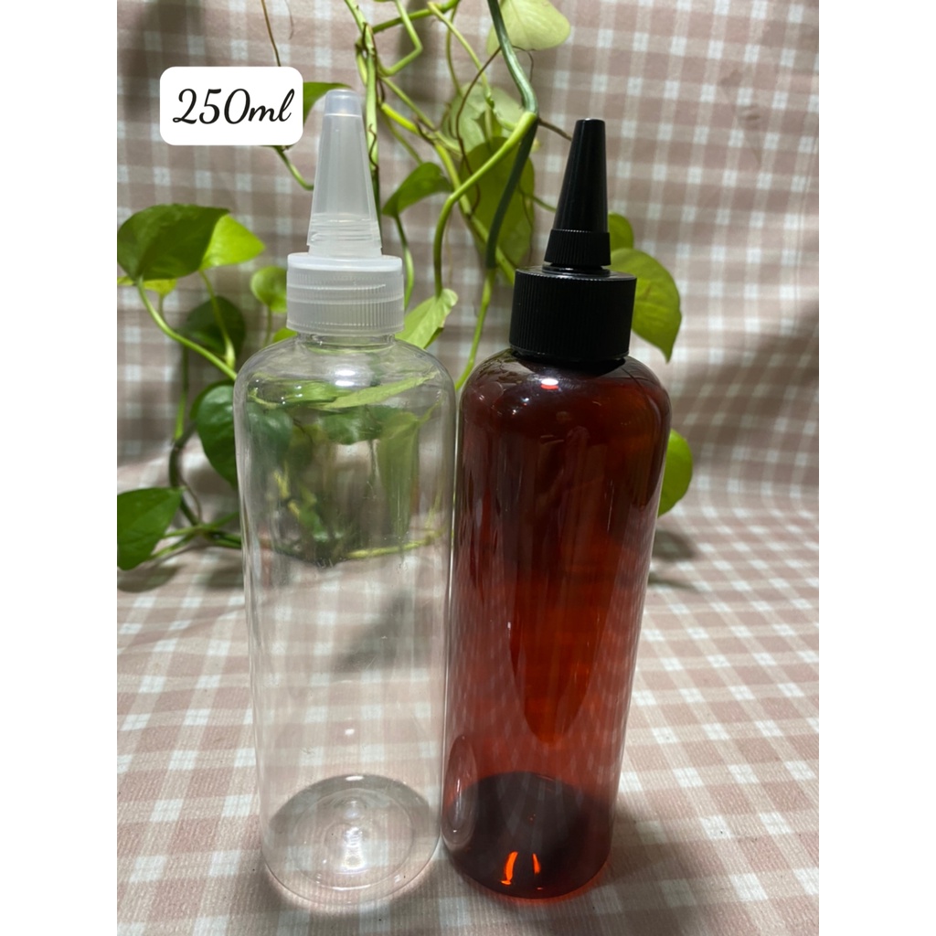 Chai nhựa pet trong/pet nâu nắp nhọn nhỏ giọt 30ml/50ml/100ml/120ML/150ml/250ml - Lọ chiết dung dịch