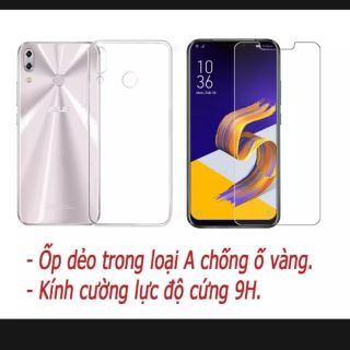 Combo bộ 2 kính cho Asus Zenfone 5 2018 Tặng 1 ốp dẻo