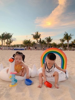 Phao bơi cầu vồng cho bé