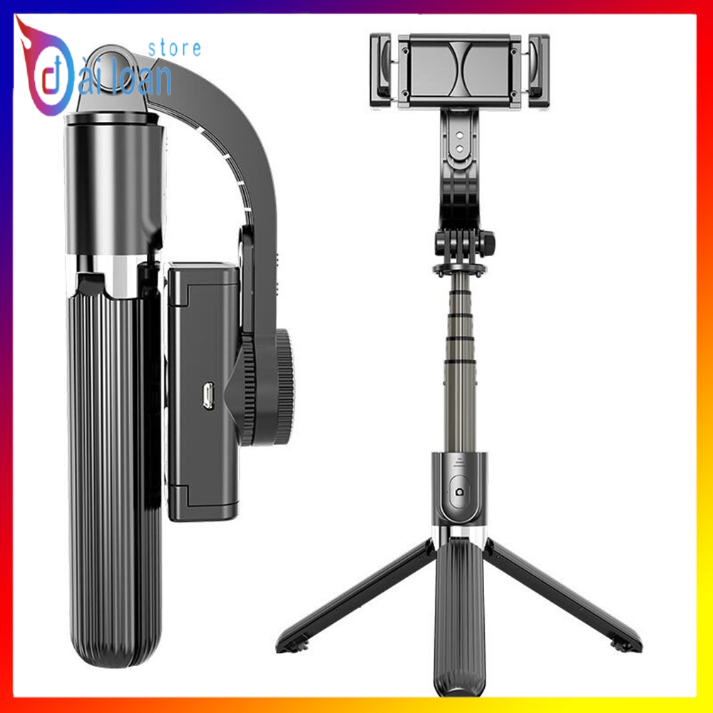 Gậy tự sướng chống rung L08 kiểu gimbal tripod dùng cho điện thoại, selfie chụp ảnh bằng remote Bluetooth 4.0