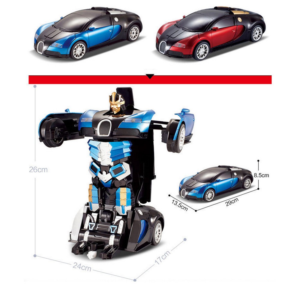 Đồ chơi xe điều khiển robot biến hình BUGATTI