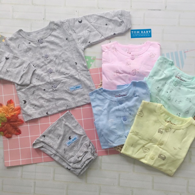 Bộ dài tay sơ sinh CQ Baby cho bé yêu