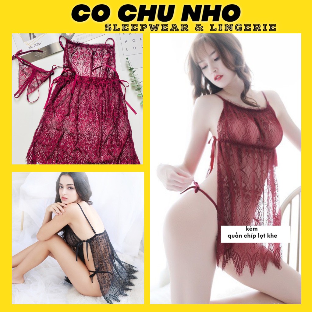 Q11.HCM [LL 403] váy ngủ ren sexy -Đầm ngủ cao cấp - Cô chủ nhỏ