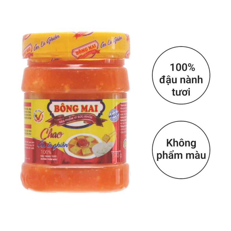 Chao Bông Mai hủ 170g ăn là ghiền