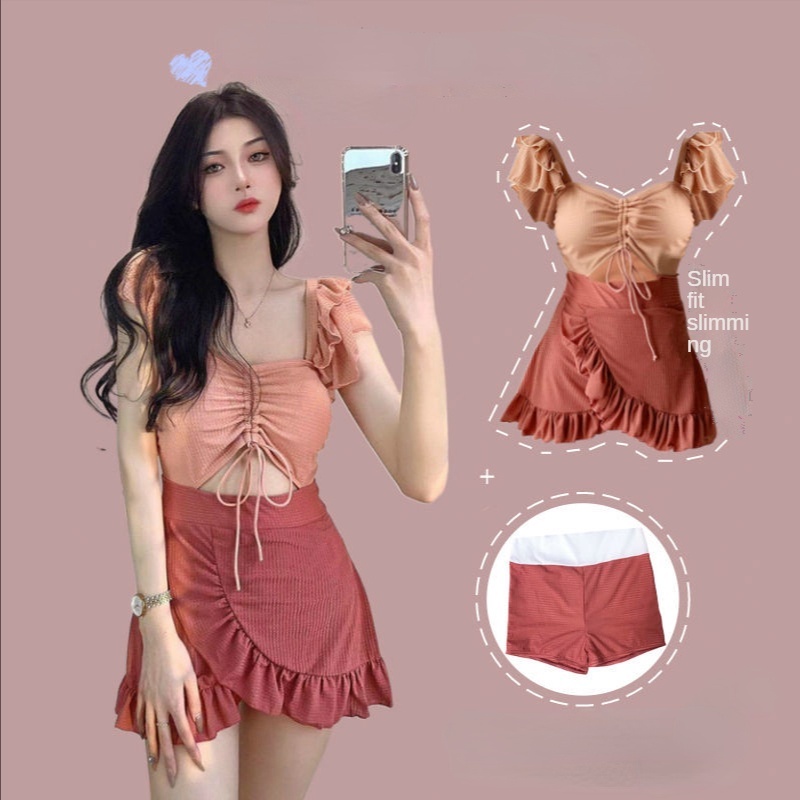 Bộ đồ bơi dáng ôm phong cách Hàn Quốc thời trang mùa xuân cho nữ
