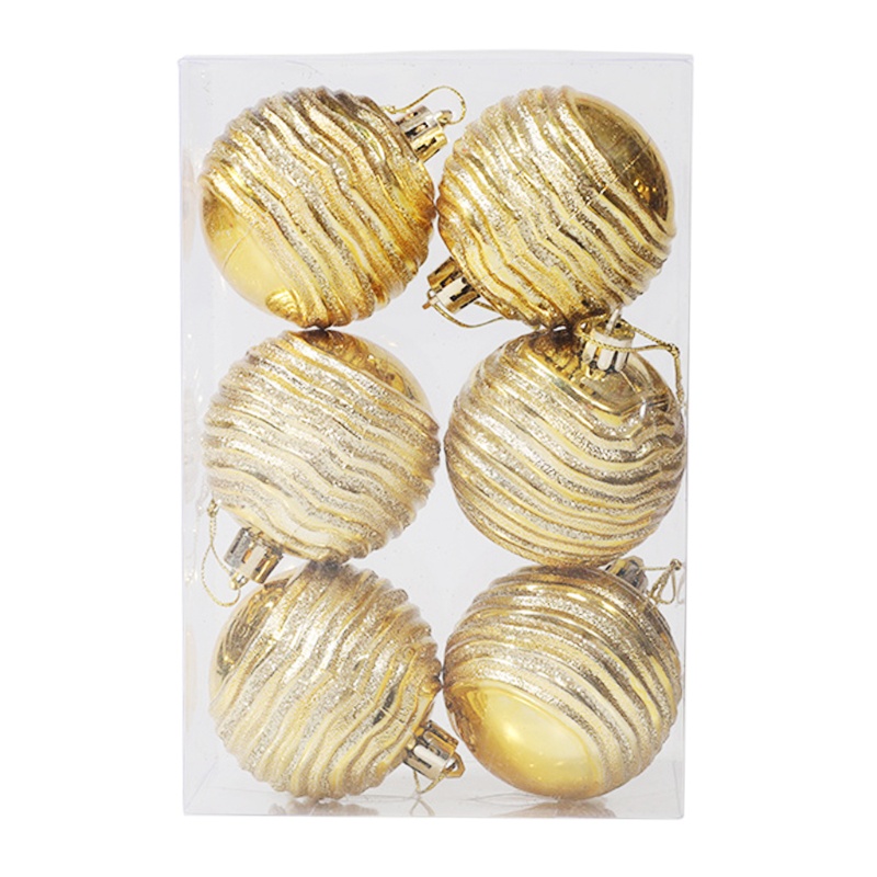 Set 6 quả châu trang trí cây thông Noel xinh xắn