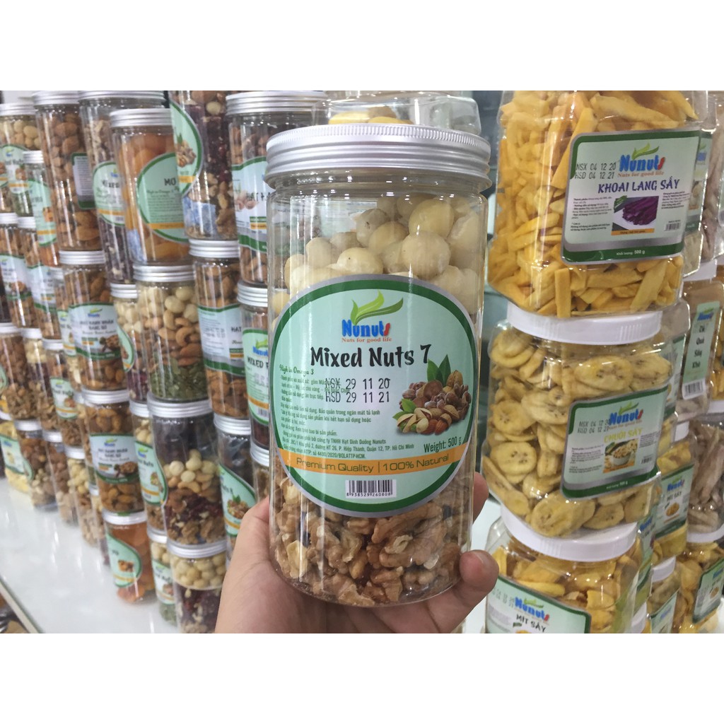 500G MIX 2: 4 HẠT ĐÃ TÁCH VỎ ( MACCA, ÓC CHÓ VÀNG, HẠT ĐIỀU, HẠNH NHÂN)