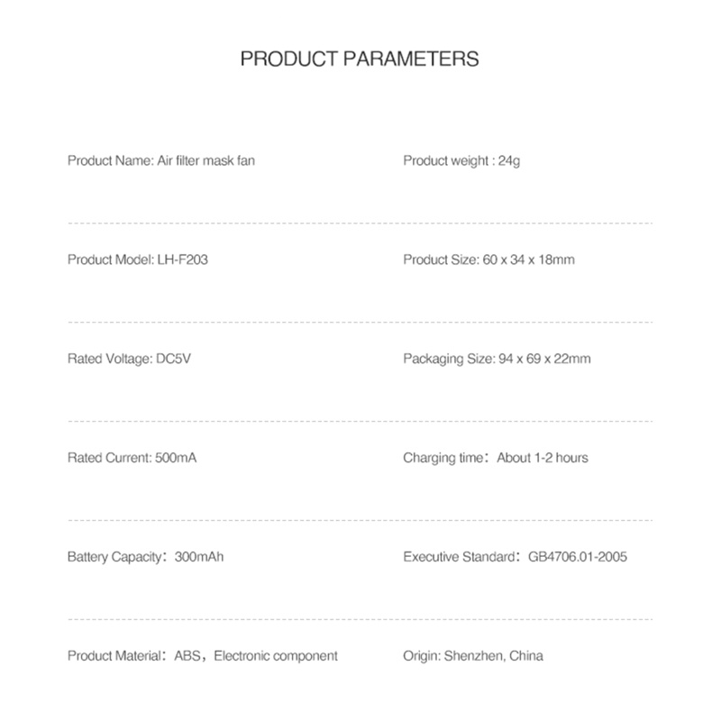 Quạt Điện Lọc Không Khí Dạng Kẹp Có Thể Sạc Lại Bằng Cổng USB Dành Cho Mọi Mùa