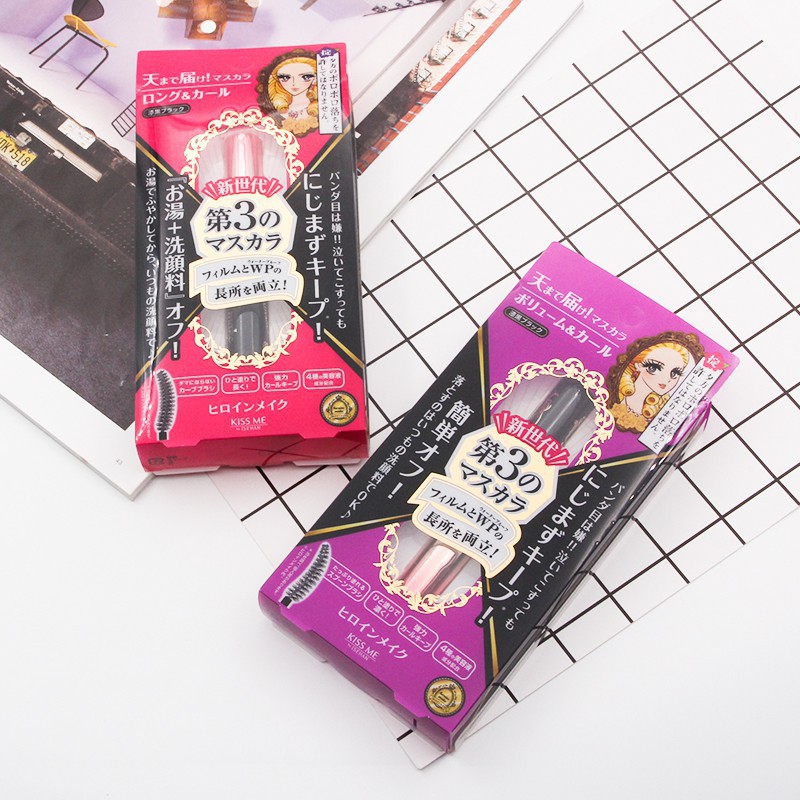 [Hàng mới về] Mascara dạng kem kiss me màu tím kháng nước không nhoè màu hiệu quả | BigBuy360 - bigbuy360.vn