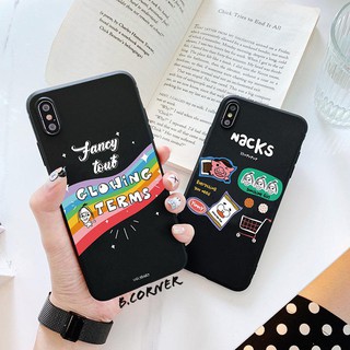Ốp Lưng Điện Thoại Nền Đen Cầu Vồng