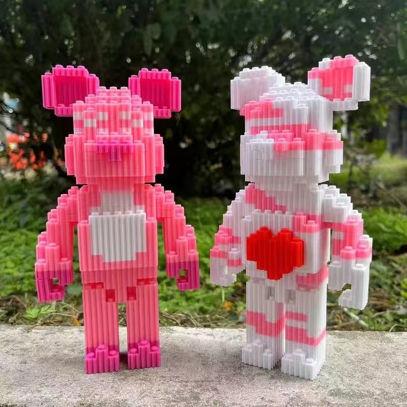 Gạch xếp hình gấu Bearbrick sz 20cm