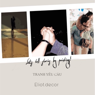 [ ORDER ] Tranh sơn dầu số hoá DIY theo yêu cầu đã căng khung