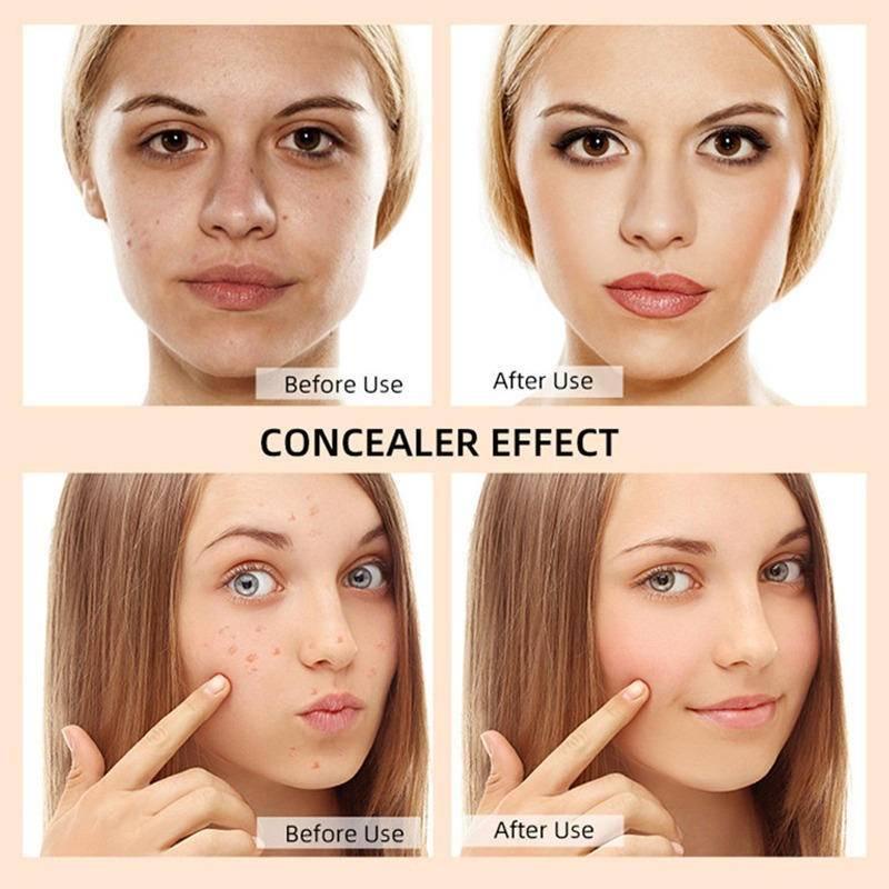 Kem Che Khuyết Điểm Dạng Lỏng 4 Màu Lâu Trôi Không Thấm Nước Che Phủ Toàn Diện Kiểm Soát Dầu Dành Cho Mọi Loại Da