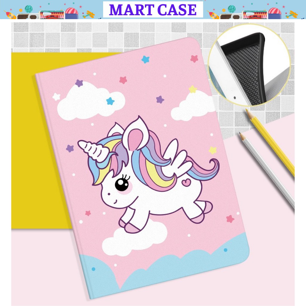 Ốp lưng ipad air 4 silicon in hình Ngựa Kỳ lân cute ốp ipad Air1/2/Pro 11/9.7/10.5/Air 3/ipad 10.2 gen...MART CASE