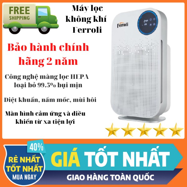 (Chính hãng) - Máy lọc không khí và tạo ionizer Ferroli FAP-48D