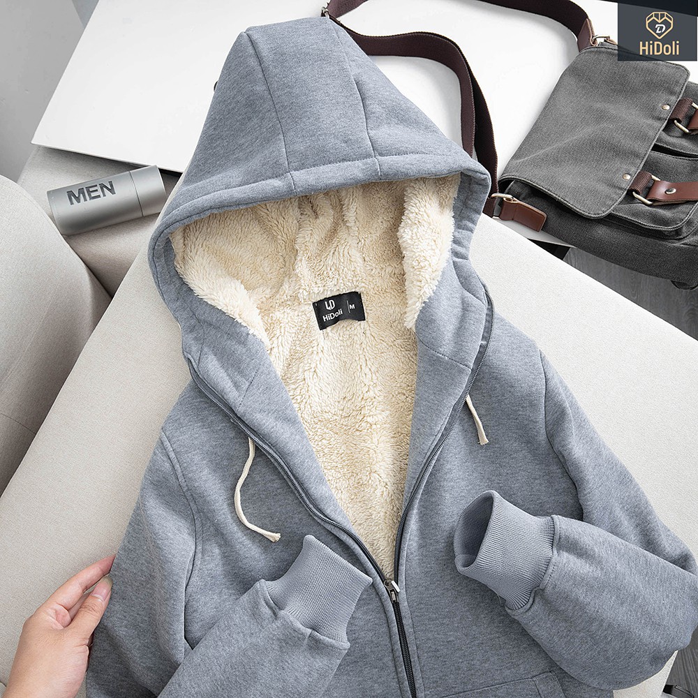 Áo hoodies nam lót lông cực ấm kiểu dáng hàn quốc siêu hot 2021 Micado