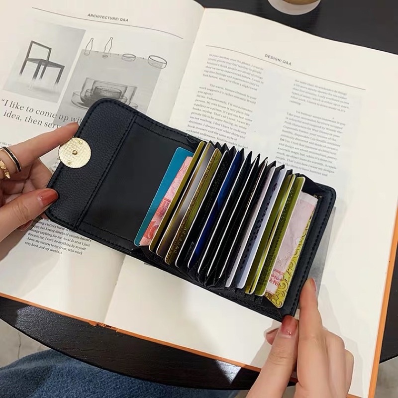 Ví cầm tay hoạ tiết houndstooth, ví đựng thẻ hoạ tiết nanh sói hottrend phong cách thời trang 2022 dành cho nữ