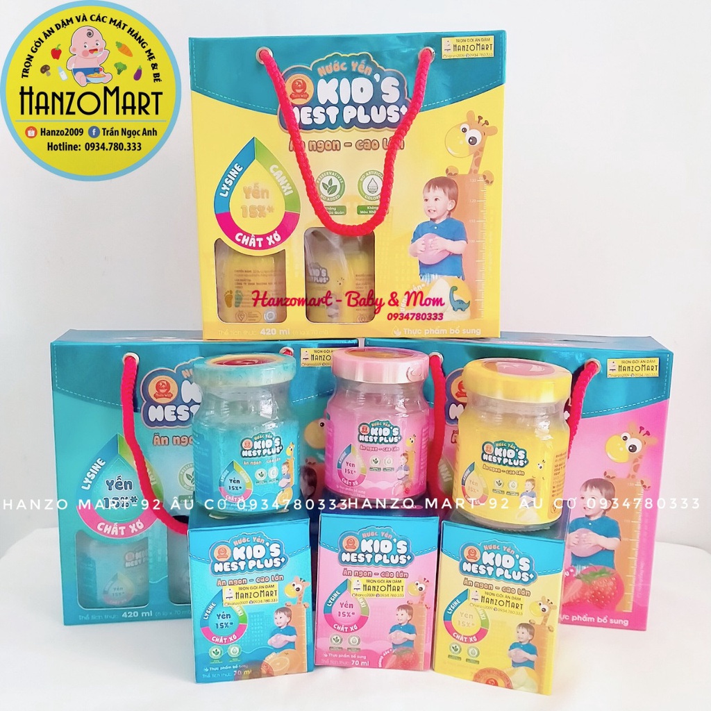 Nước Yến Sào Cao Cấp Thiên Việt Kid's Nest Plus+ (Ăn ngon cao lớn)