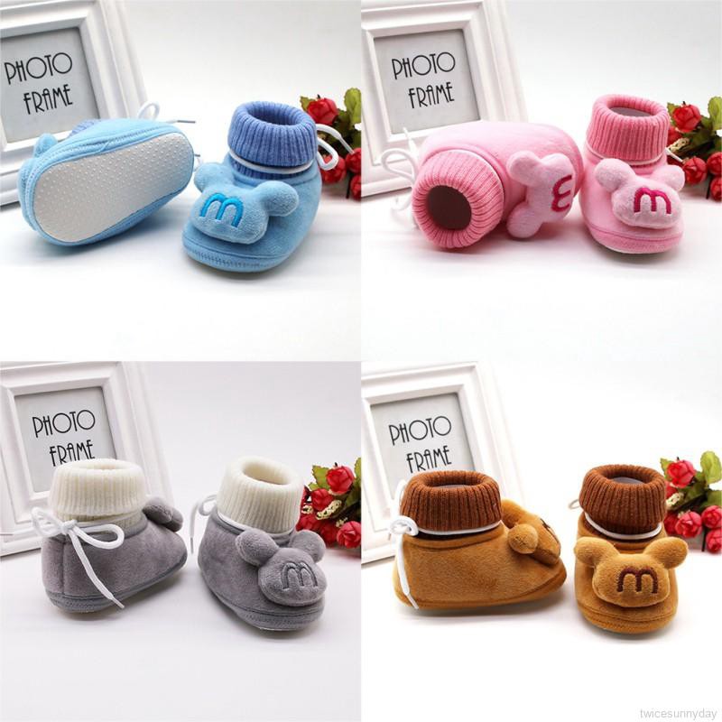 Đôi giày bốt hình chuột Mickey thoải mái đáng yêu cho em bé