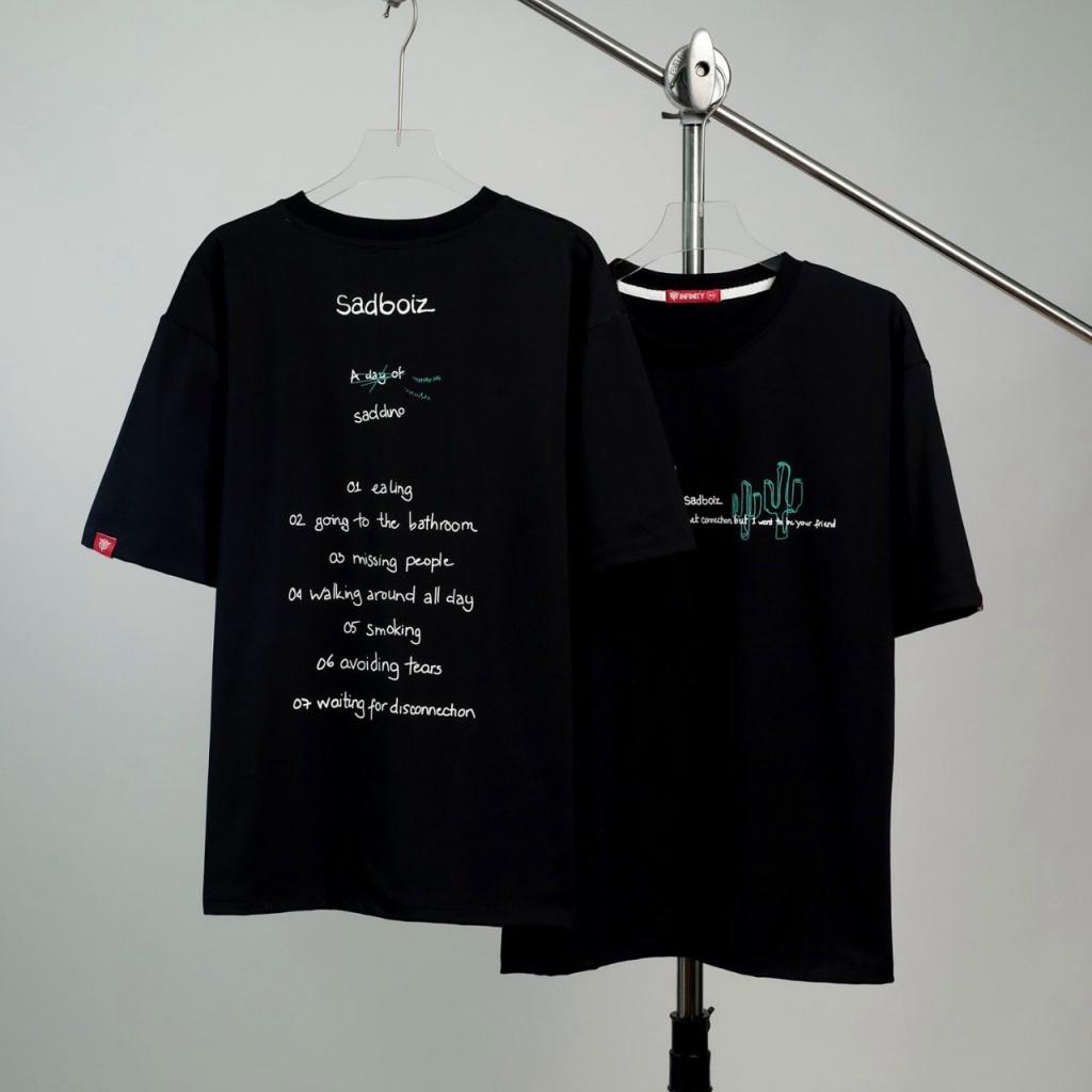 KHẨU TRANG TRƠN 2 MÀU ĐEN TRẮNG DÙNG CHO MÁo thun nam nữ Unisex tay lỡ form rộng Sadboiz Saddino khủng long internet