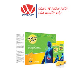 Viên sủi Gasover Fizzy (Hộp 20  viên) - Dùng cho người bị viêm loét dạ dày, tá tràng - Victory Pharmacy