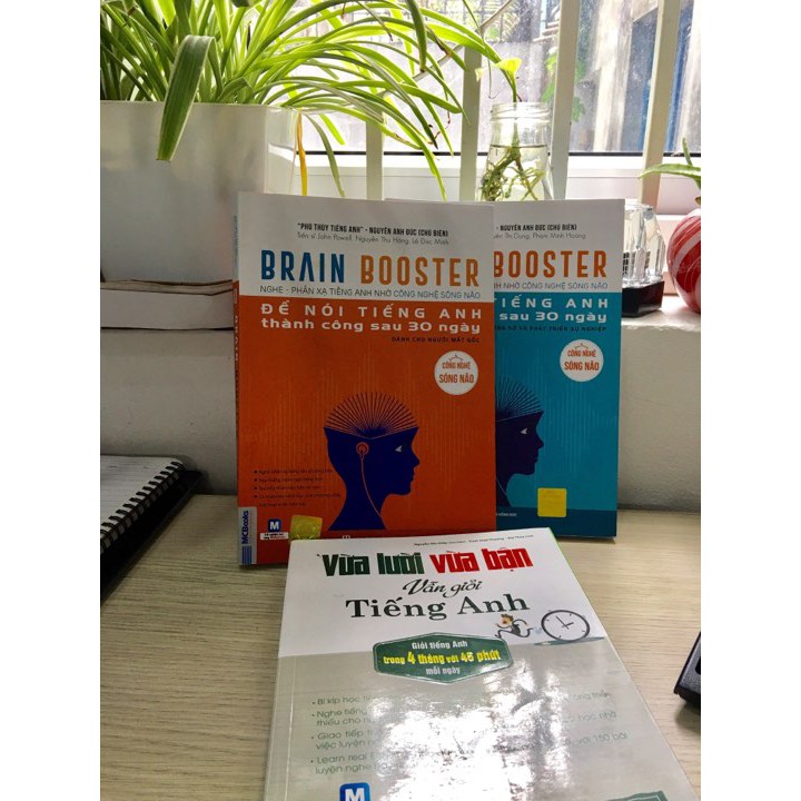 [Tặng] Combo Sách Brain Booster của Nguyễn Anh Đức tặng ngay cuốn Vừa Lười Vừa Bận Vẫn Giỏi Tiếng Anh trị giá 168k