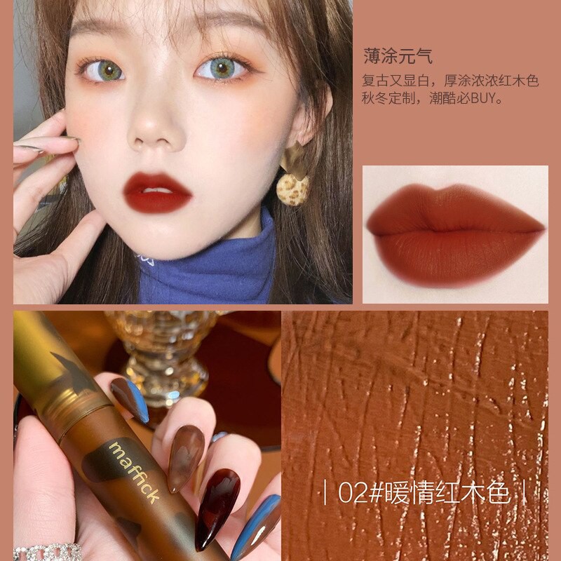 (Hàng Mới Về) Son Kem Lì Chống Nước Lâu Phai Thiết Kế Vỏ Son Họa Tiết Da Báo Độc Đáo | BigBuy360 - bigbuy360.vn