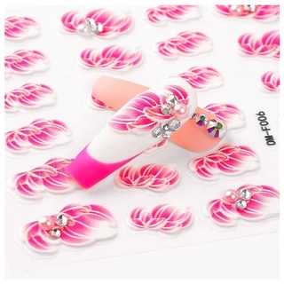 sticker hoa 5D gắn móng tay