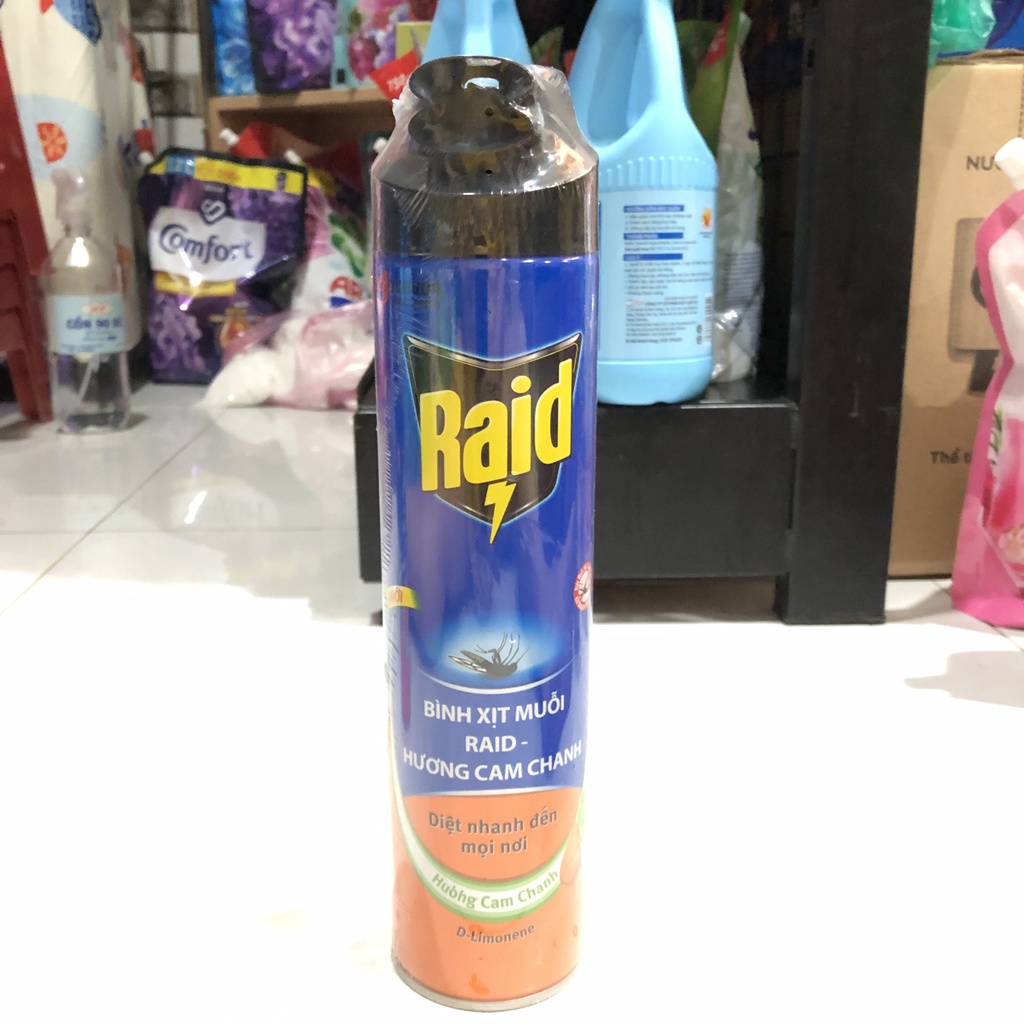 Bình xịt côn trùng Raid 600ml hương Lavender