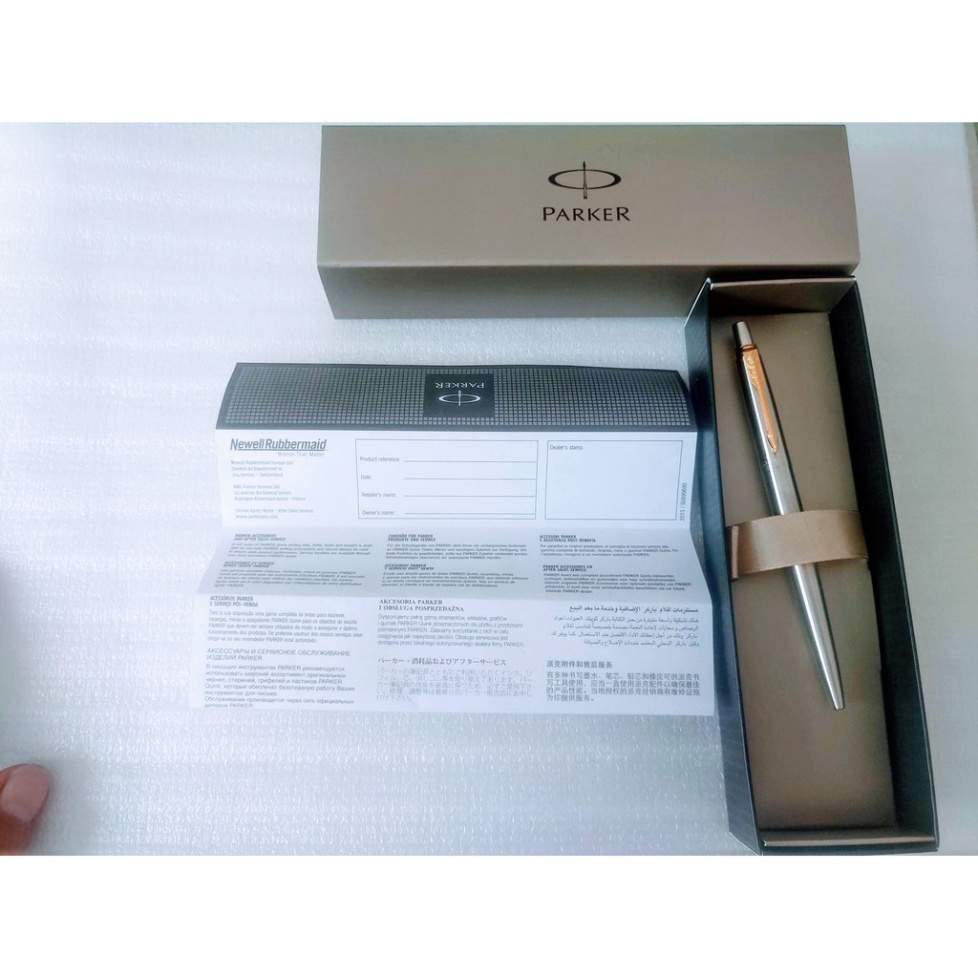 Bút bi Parker Jotter - Made in France - Silver Ballpoint Pen - Viết ký cao cấp -ND