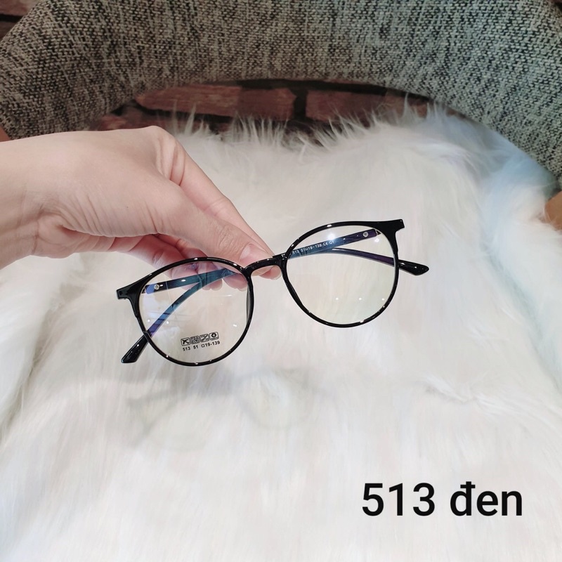 Gọng kính mắt tròn nhựa dẻo thanh mảnh nhẹ nhàng 513