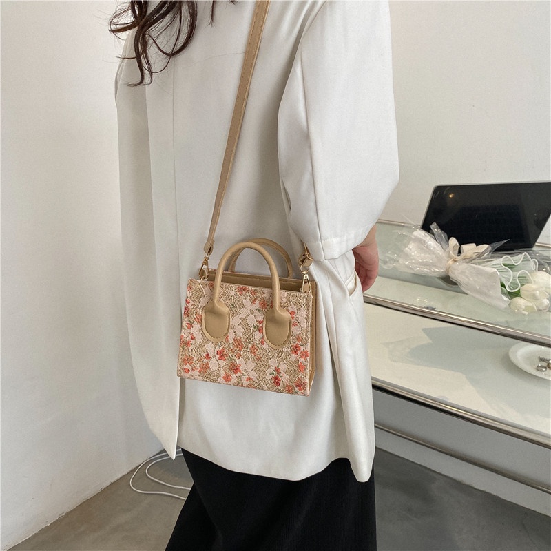 Túi Đeo Vai/Xách Tay Bằng Cói 2022 Thời Trang Mùa Hè Đơn Giản Cho Nữ