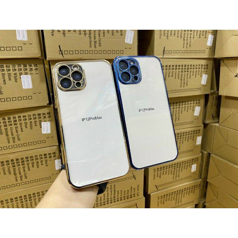 ốp lưng lưng trong viền màu iphone 12 pro max / 12 pro / 12 / 12 mini / 11 pro max / 11 pro / 11 siêu bảo vệ hiệu J-case