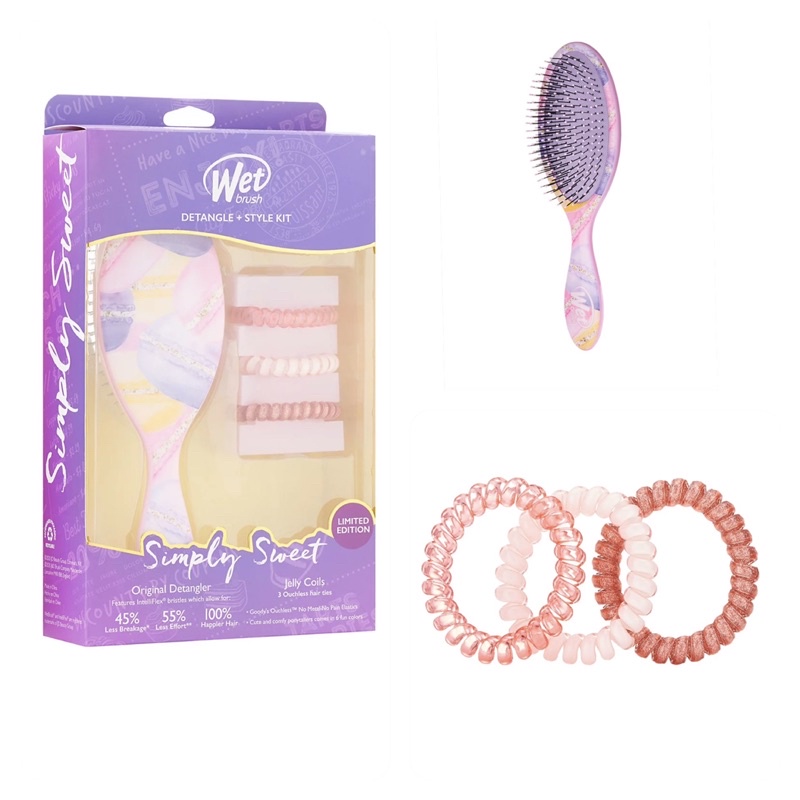 Set lược gỡ tóc rối Wet Brush bản Limited