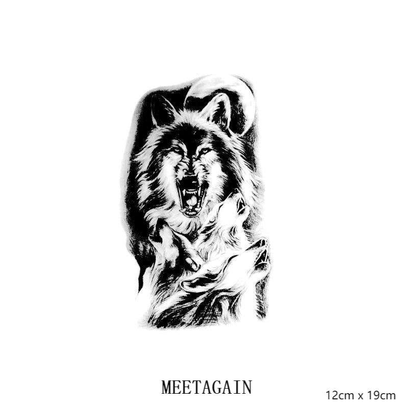 Hình xăm dán tạm thời không thấm nước cao cấp 12x19cm lâu trôi đến 15 ngày Xl-017
