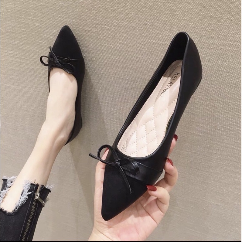 Giày búp bê nữ nơ mảnh thời trang size 36,39 (kèm ảnh thật)