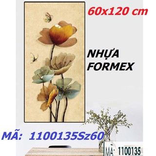 1100135Sz60 FORMEX Tranh Treo Tường hoa poppy ngọc trang trí nhà cửa phòng khách phòng ngủ phòng ăn bếp cầu thang