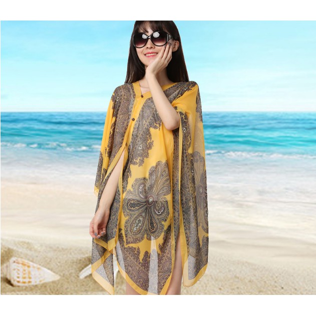 Khăn choàng đính hạt chống nắng kiểu mới KC5110A