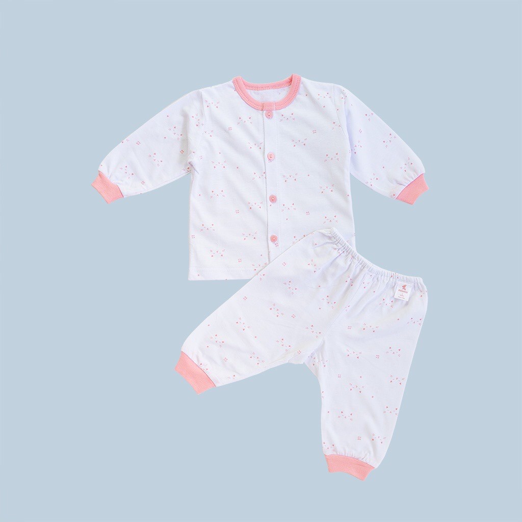 Áo Sơ Sinh Tay Dài, Tay Ngắn, Bộ, Nút Giữa MIOMIO, Họa Tiết Mặt Mèo Cho Bé Trai Bé Gái , 100% Cotton