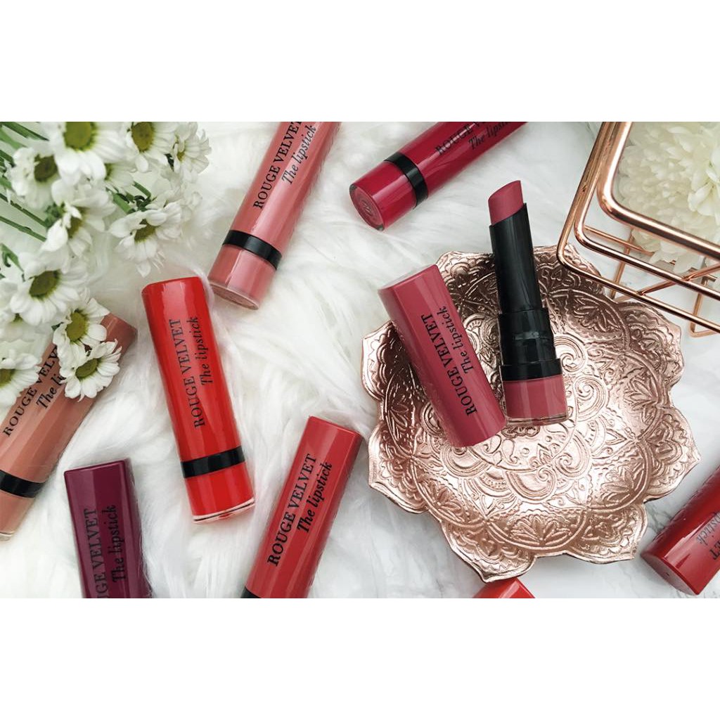 Son thỏi Rouge Velvet Bourjois chính hãng full màu Ouibeaute