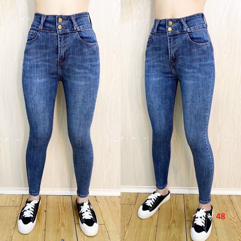 [ HOT ] Quần jean nữ lưng cao chất jean co giãn thời trang cao cấp xu hướng thời trang nữ 2020 tramanh_fashion cc017