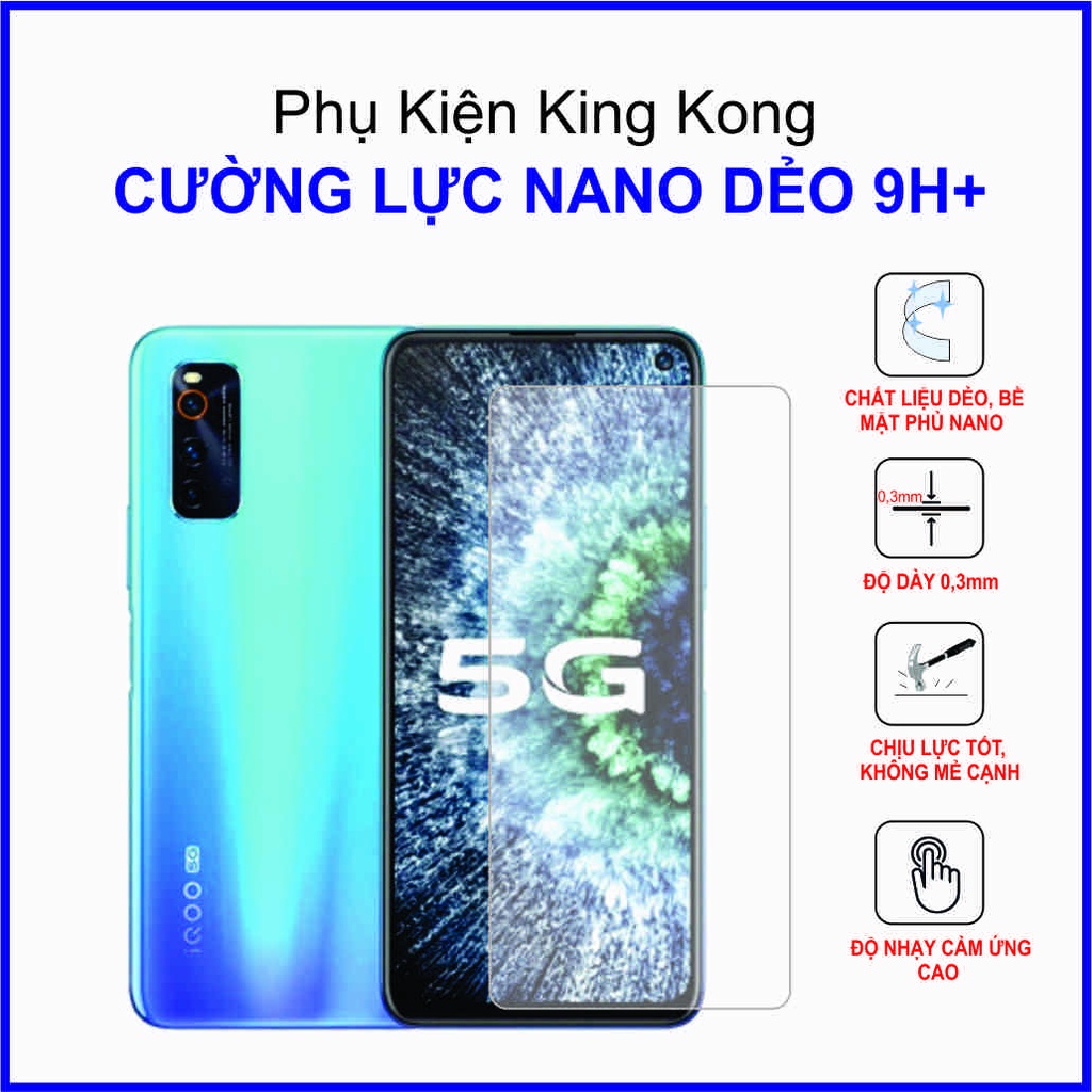 Dán cường lực Vivo IQOO Neo 3 cường lực nano dẻo 9H+