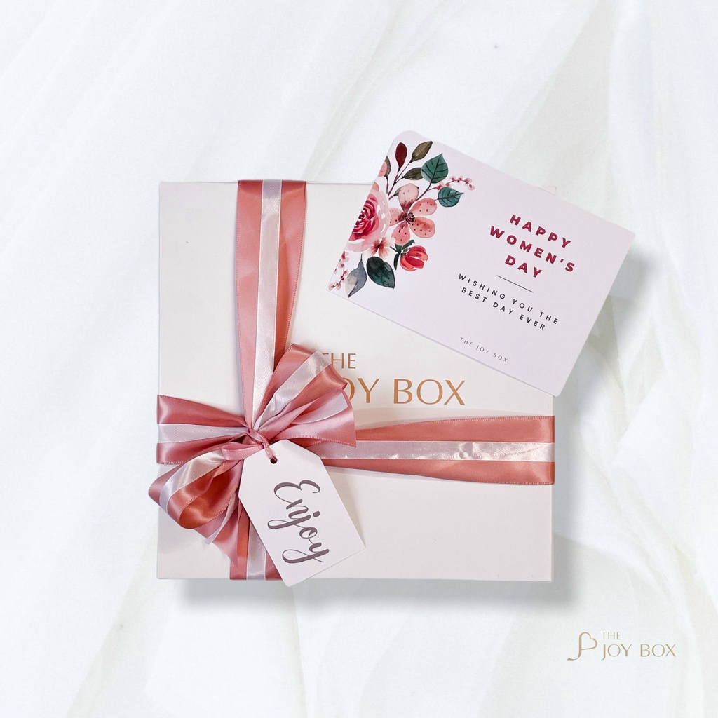 Quà tặng nữ ROSE - Bộ quà tặng chủ đề hoa hồng tặng mẹ, bạn gái, cô giáo, đồng nghiệp 8/3, 20/10, 20/11,.. THE JOY BOX